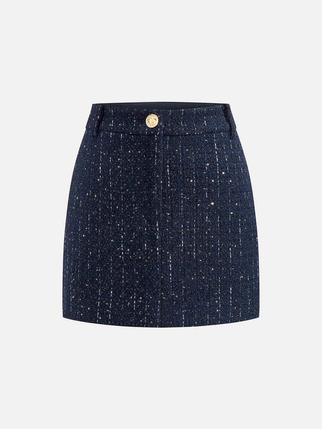 Mini Falda Tweed con Lentejuelas