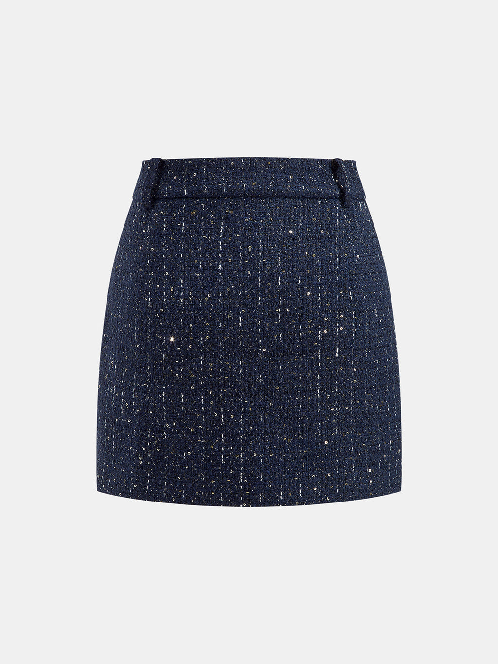 Mini Falda Tweed con Lentejuelas