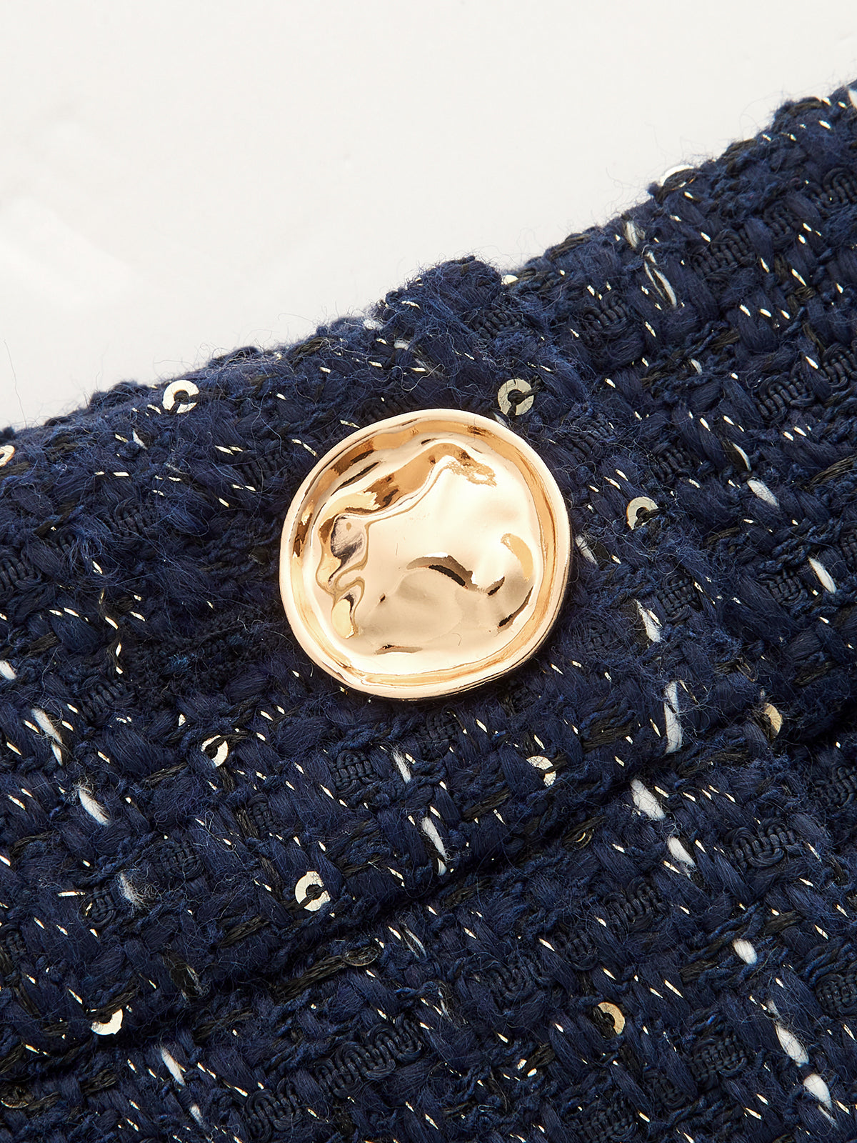 Mini Falda Tweed con Lentejuelas