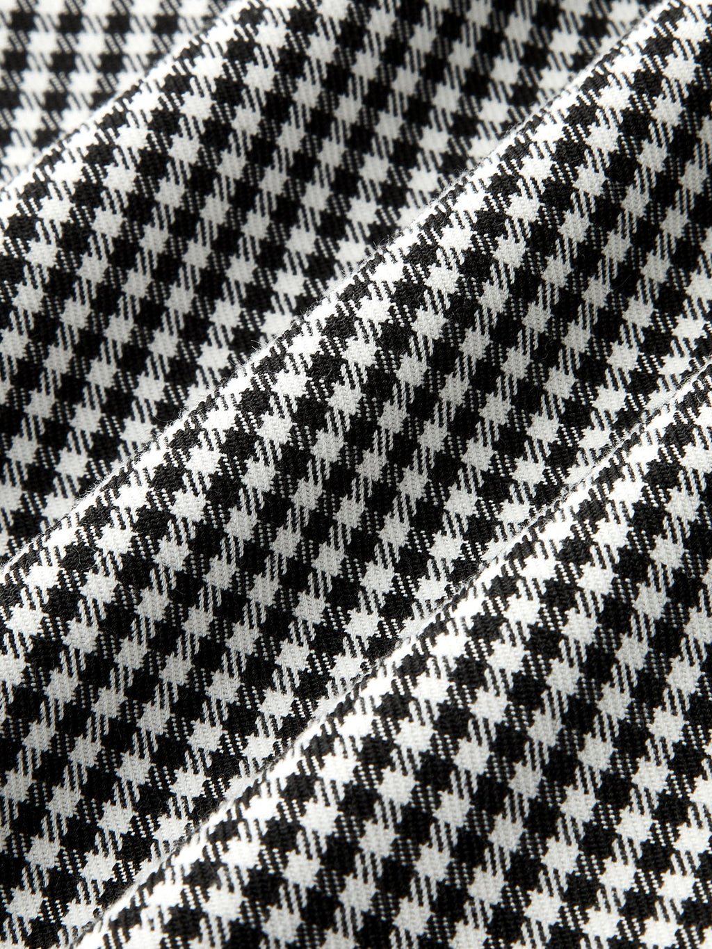 Gingham Metálico-Hebilla Pierna Ancha Pantalón