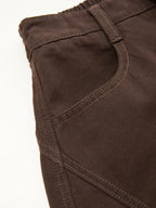 Espalda Cintura Elástica Balloon Cargo Jeans