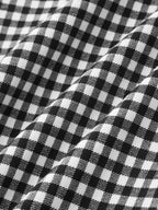 Gingham Split bajo Capri Pantalón