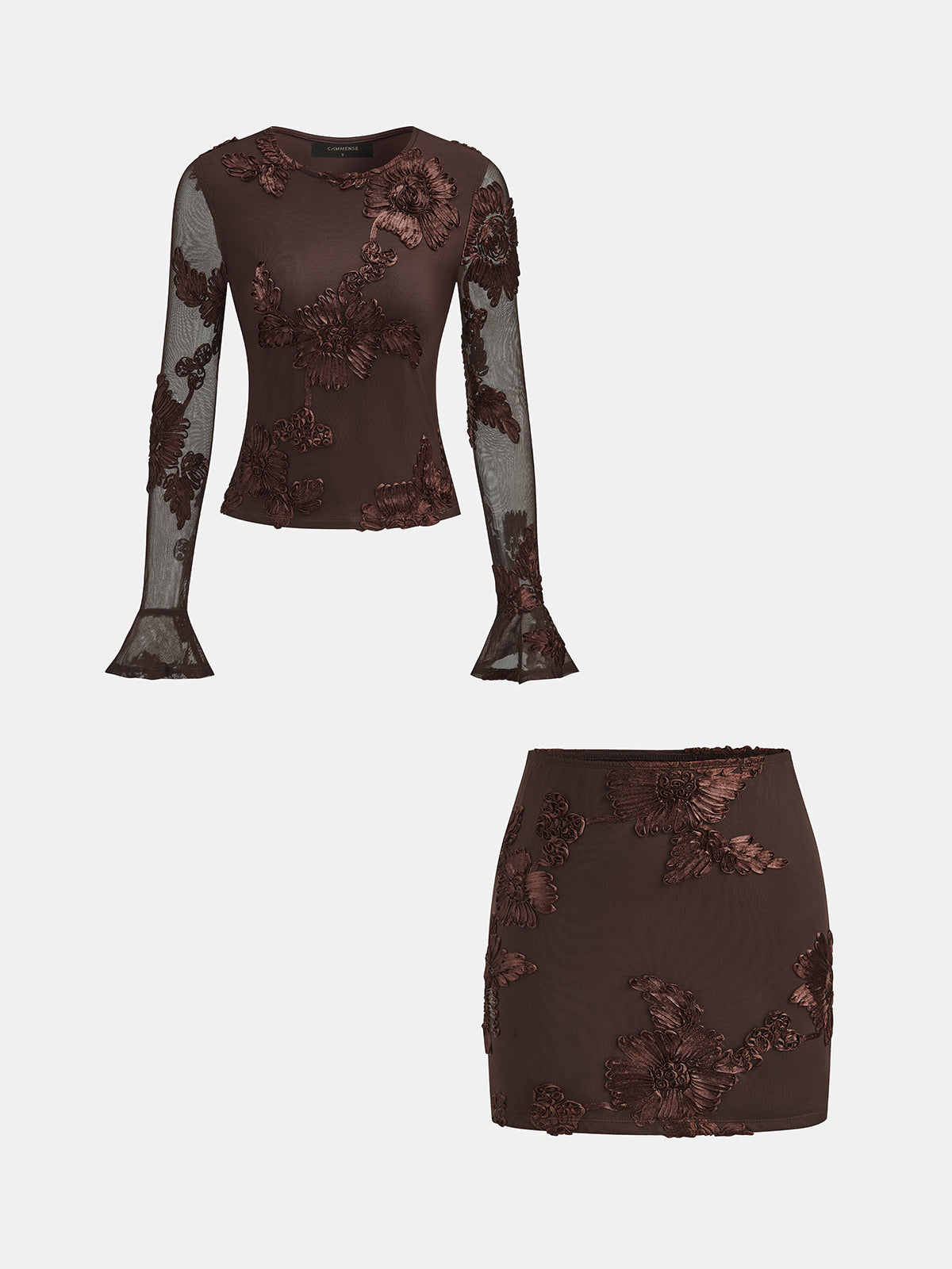 Conjunto Floral 3D