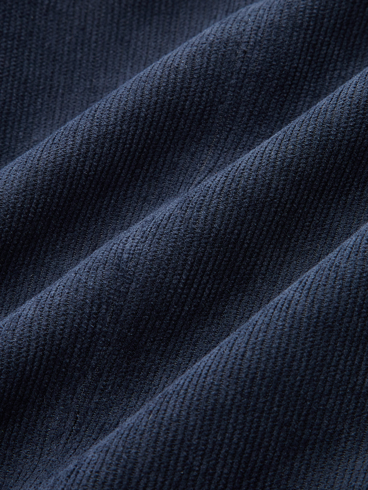 Encaje-ribete Smocked-espalda Corduroy Blusa