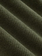 Contraste cuello Ribbed Henley Top