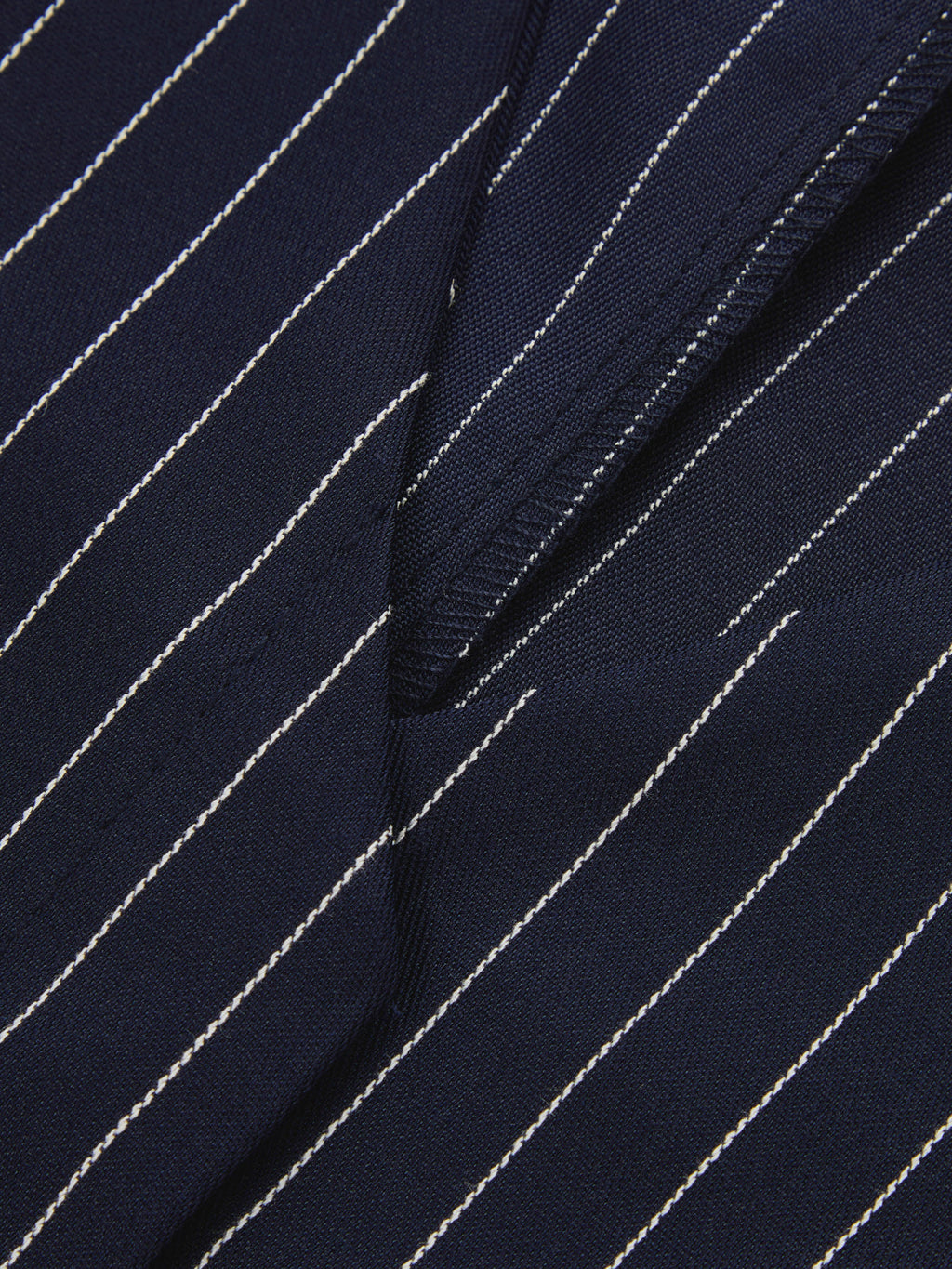 Pinstripe Lazo-Tie Blazer mini Falda Dos Piezas Set