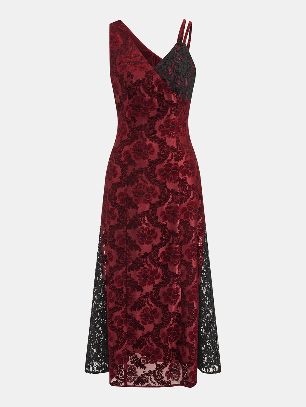 Vestido Maxi Floral Asimétrico