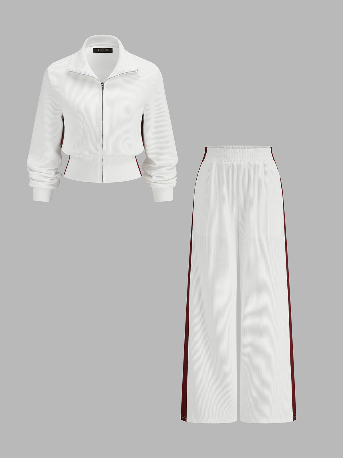 Contraste Side ribete Ribbed Set