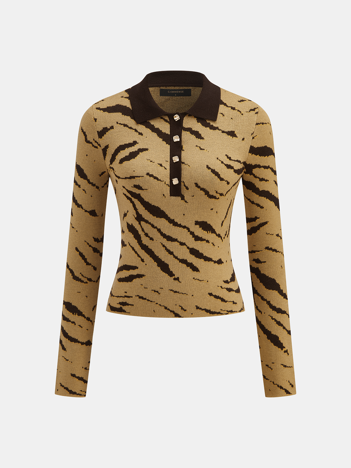Polo de Lana Animal Print