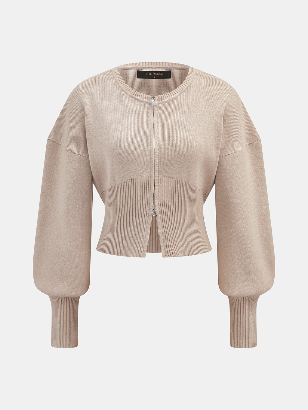 Balloon-manga Zip-Up Punto Co-ord Set