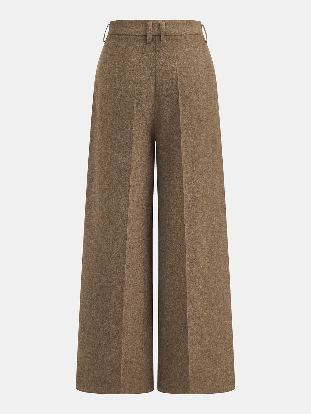 Plisado Tailored Pierna Ancha Pantalón