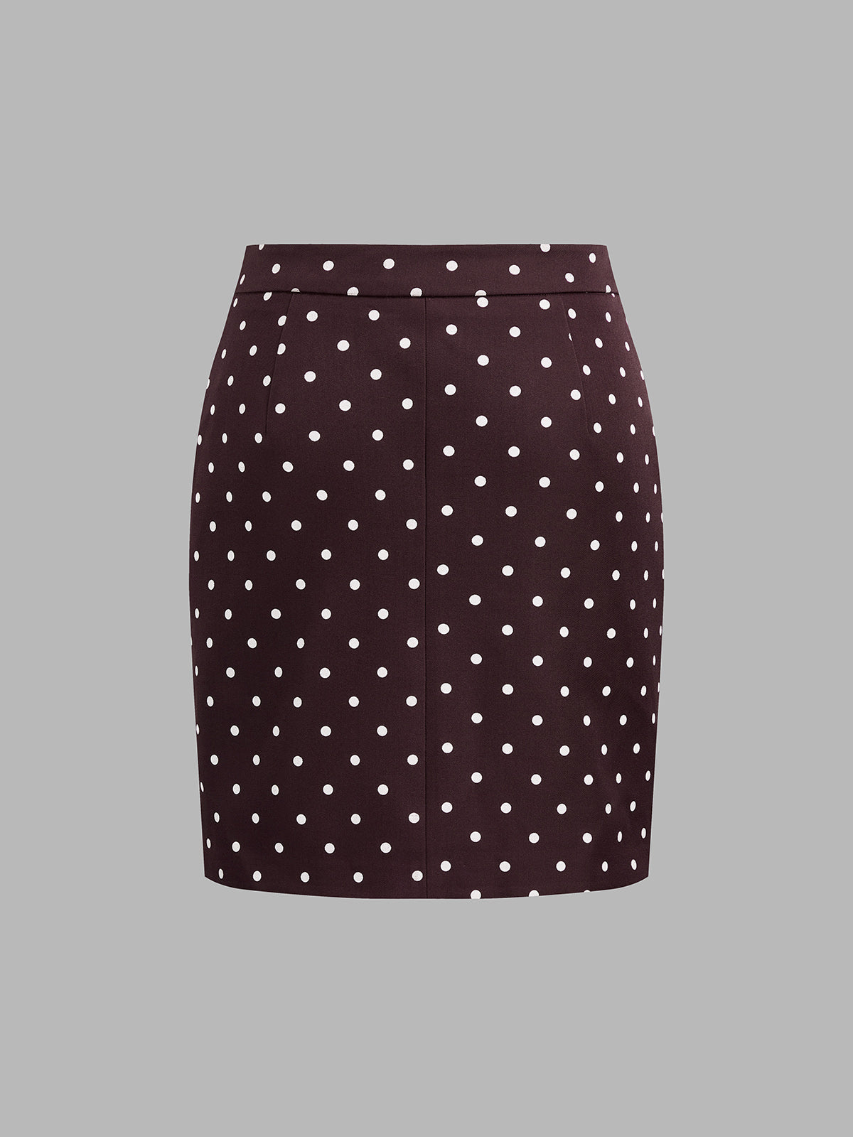 Polka-Dot Contraste-ribete Chaqueta mini Falda Set