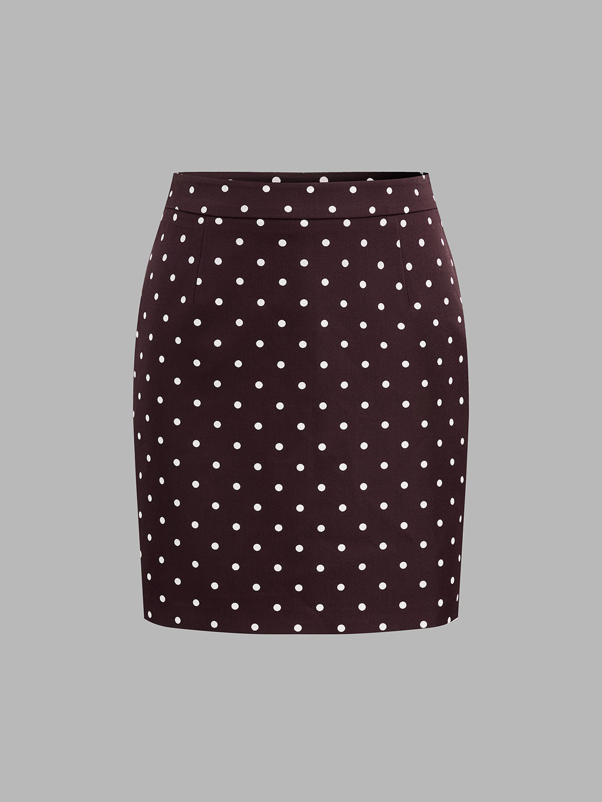 Polka-Dot Contraste-ribete Chaqueta mini Falda Set