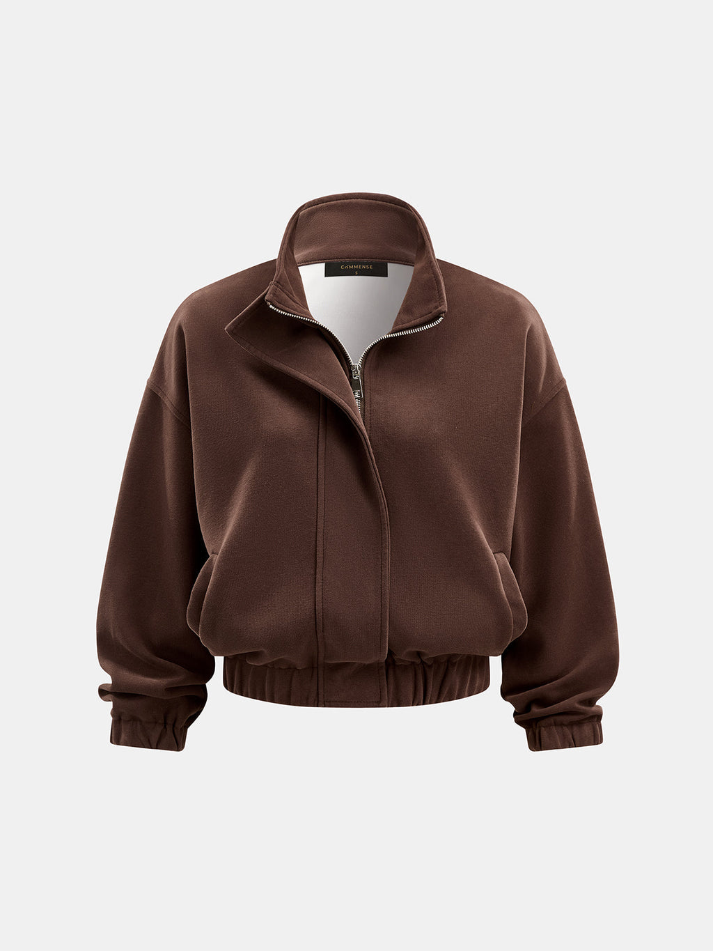 Zip-bajo Contraste Lining Co-ord Set
