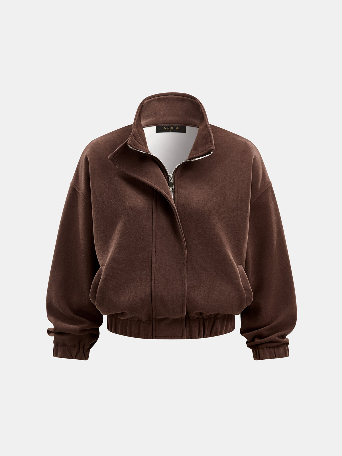 Zip-bajo Contraste Lining Co-ord Set