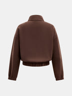 Zip-bajo Contraste Lining Co-ord Set