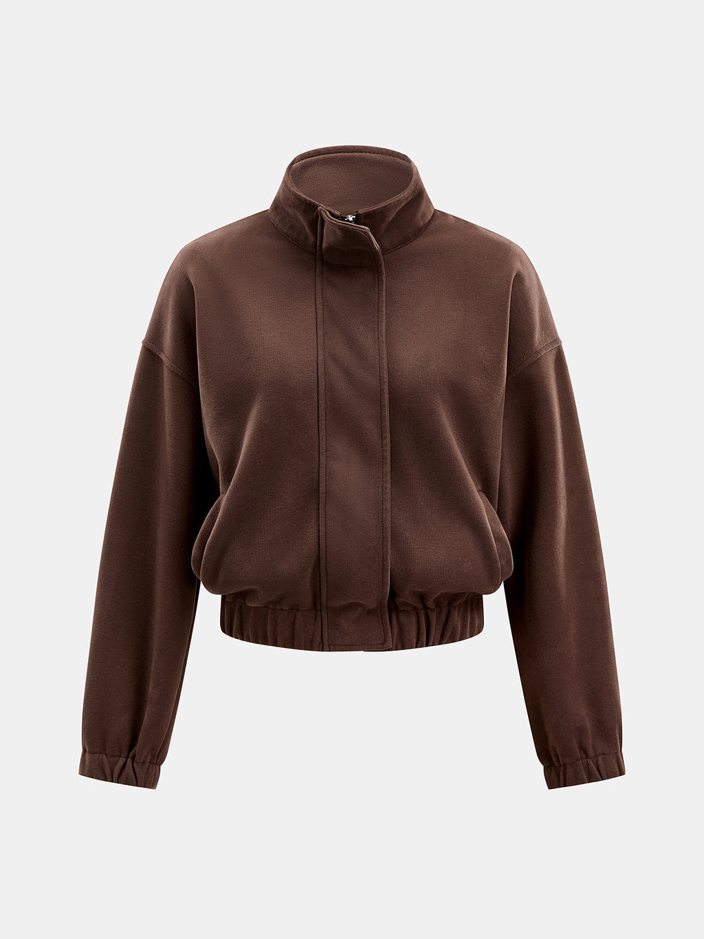 Zip-bajo Contraste Lining Co-ord Set
