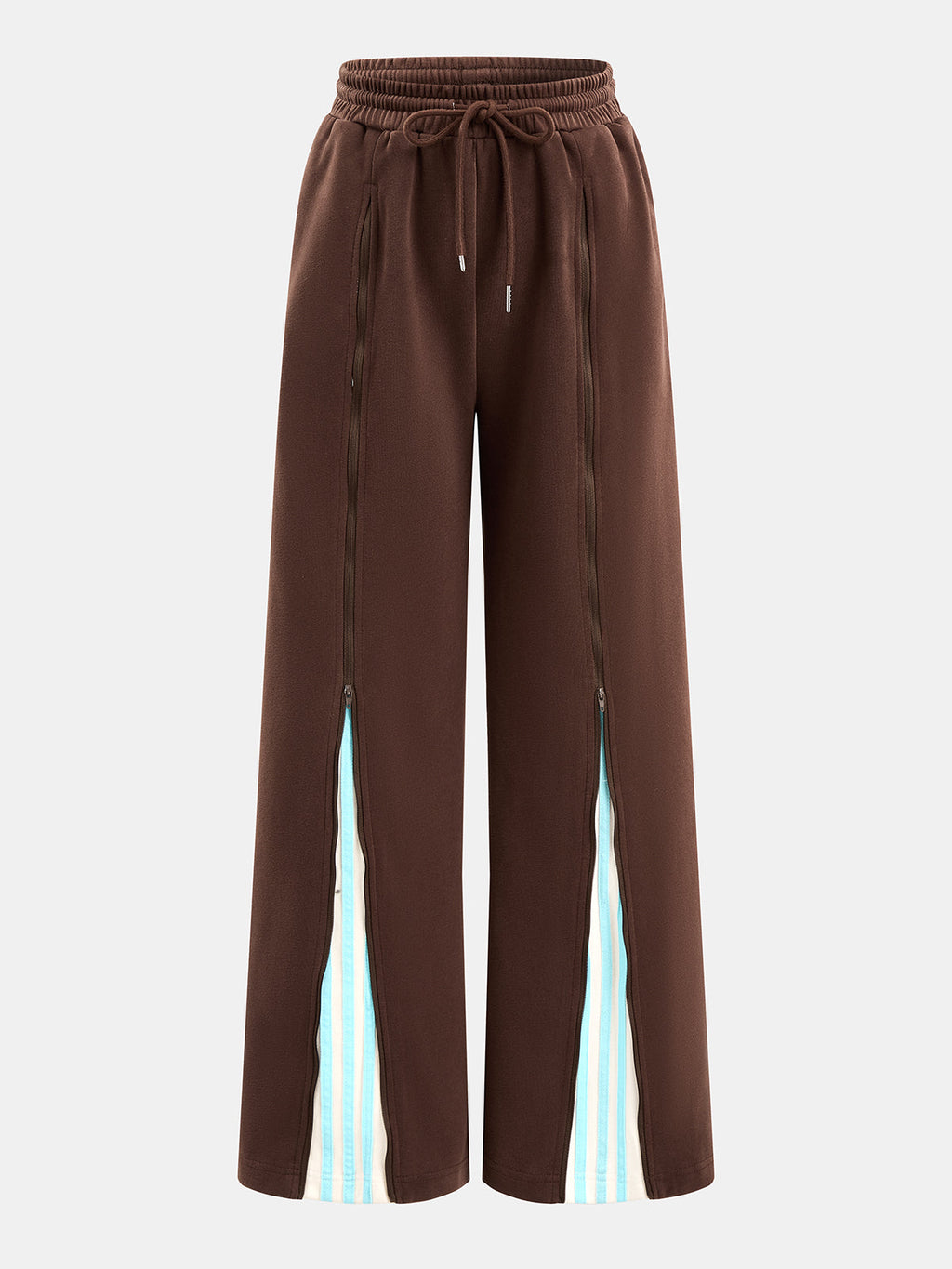 Zip-bajo Contraste Lining Co-ord Set