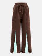 Zip-bajo Contraste Lining Co-ord Set