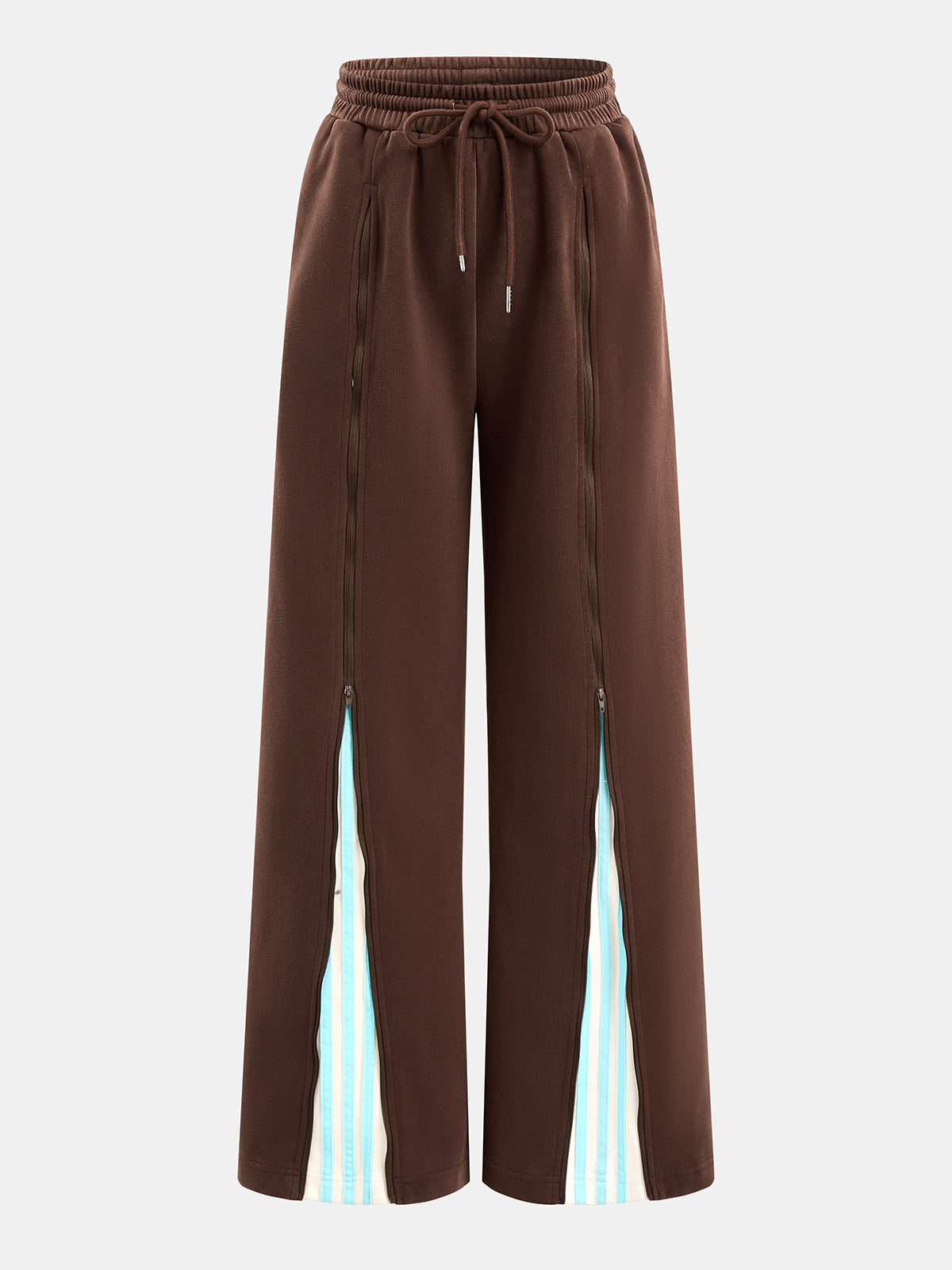 Zip-bajo Contraste Lining Co-ord Set