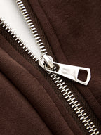 Zip-bajo Contraste Lining Co-ord Set