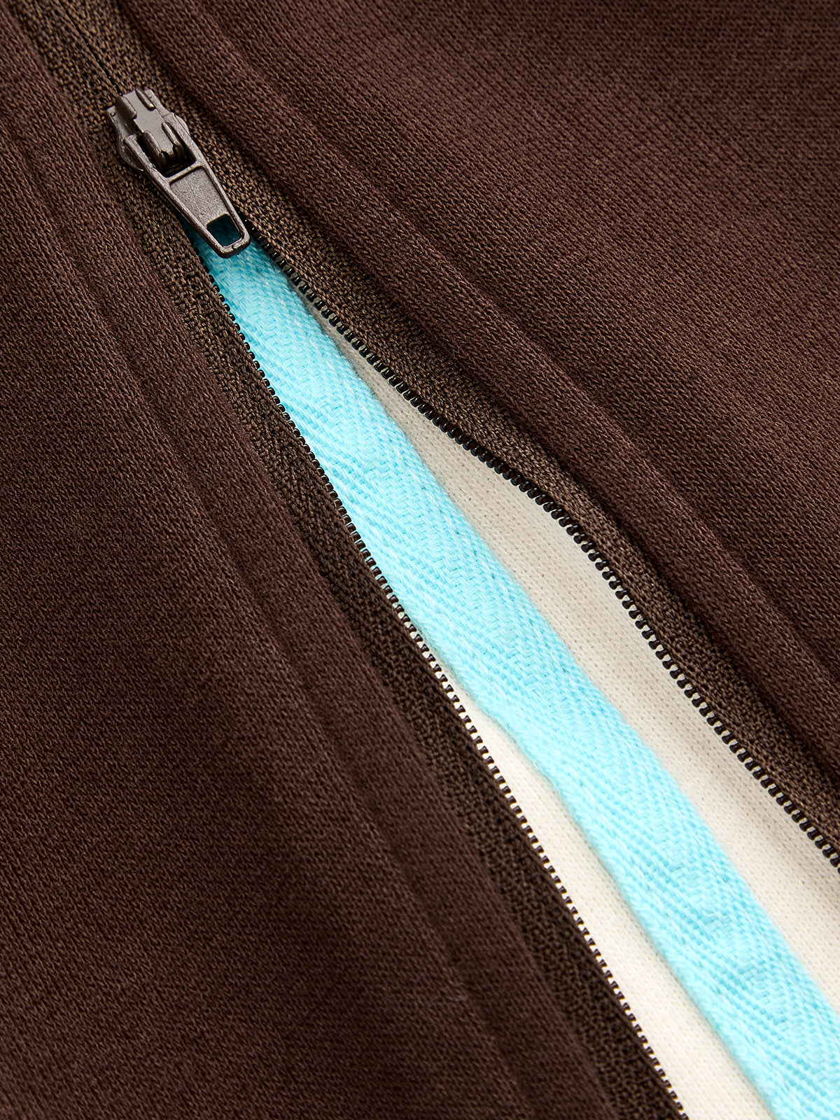 Zip-bajo Contraste Lining Co-ord Set