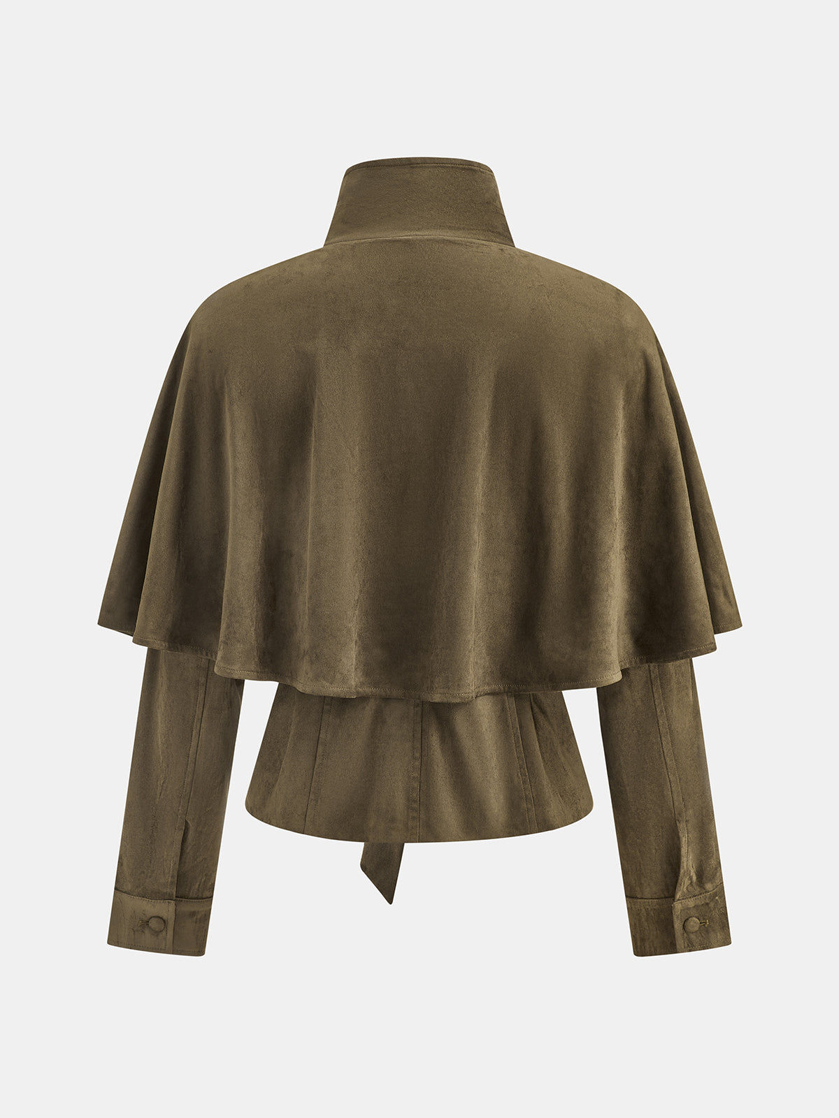 Lazo cintura Capa-Design Faux Ante Chaqueta