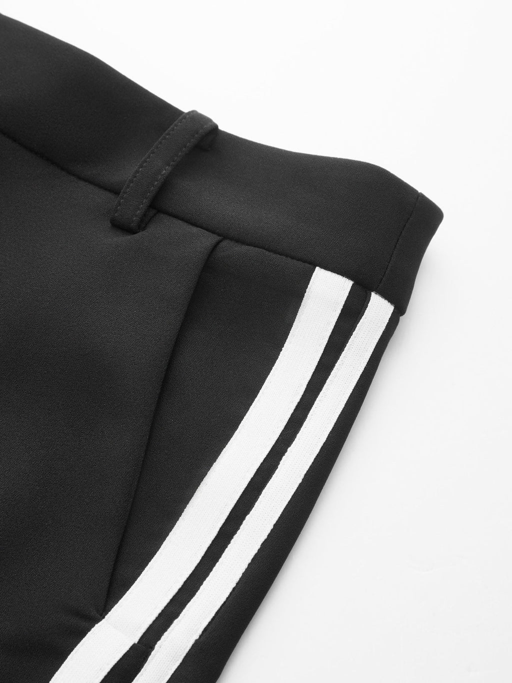 Slit bajo Side Rayas Capri Pantalón