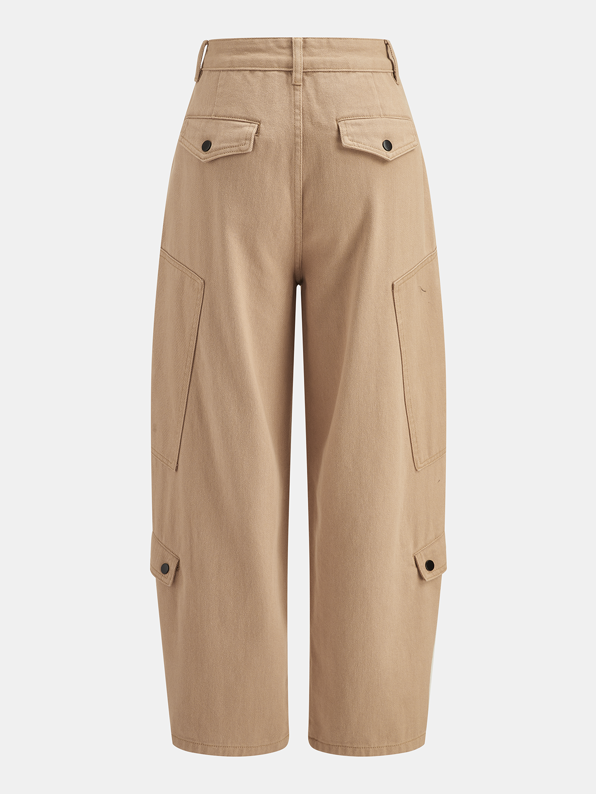 Barrel-Fit Multi-Pocket Cargo Jeans