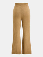 Zip-Up Punto Cárdigan Flare Pantalón Co-ord Set