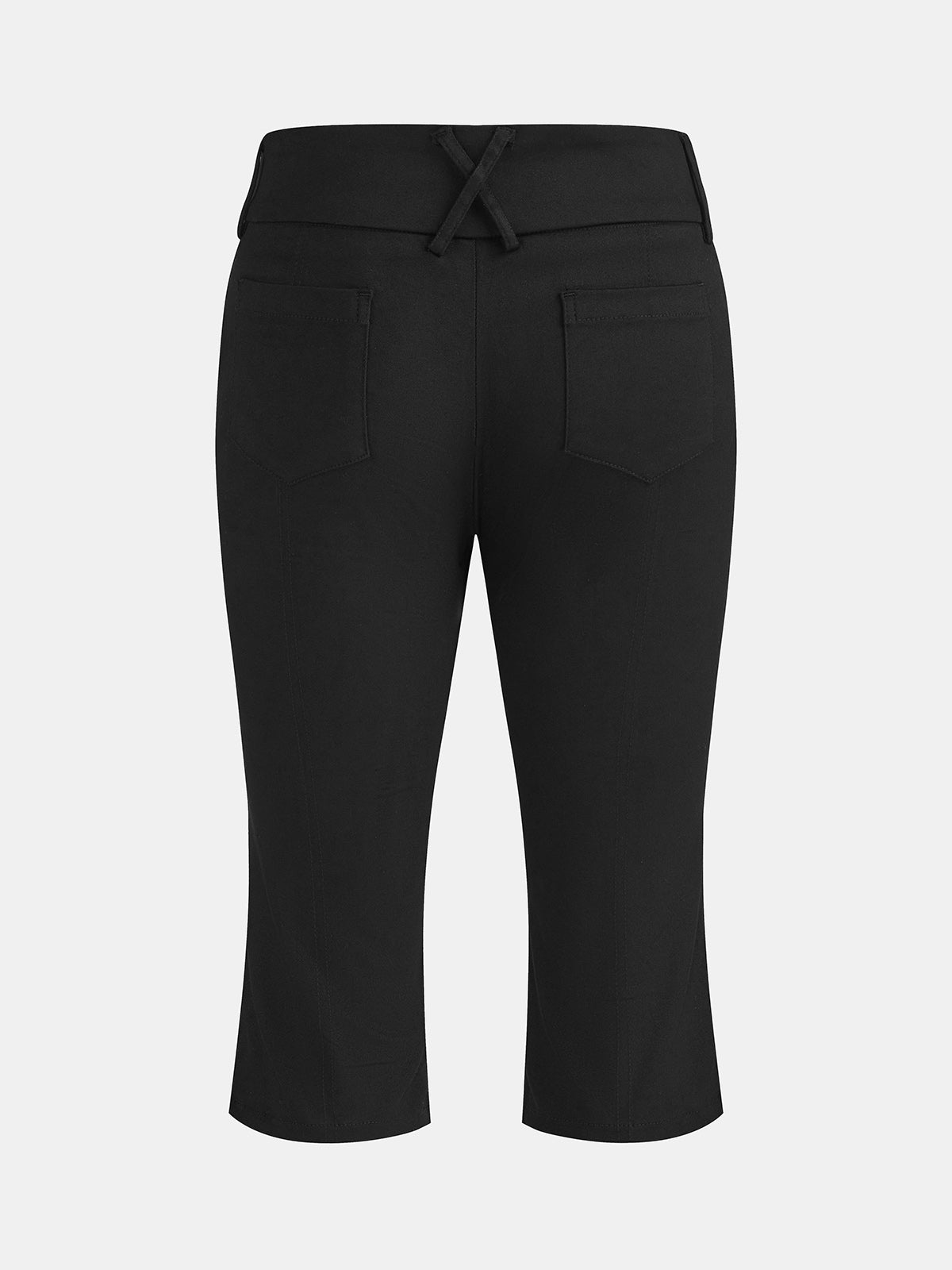 Botón-Detalle Capri Pantalón