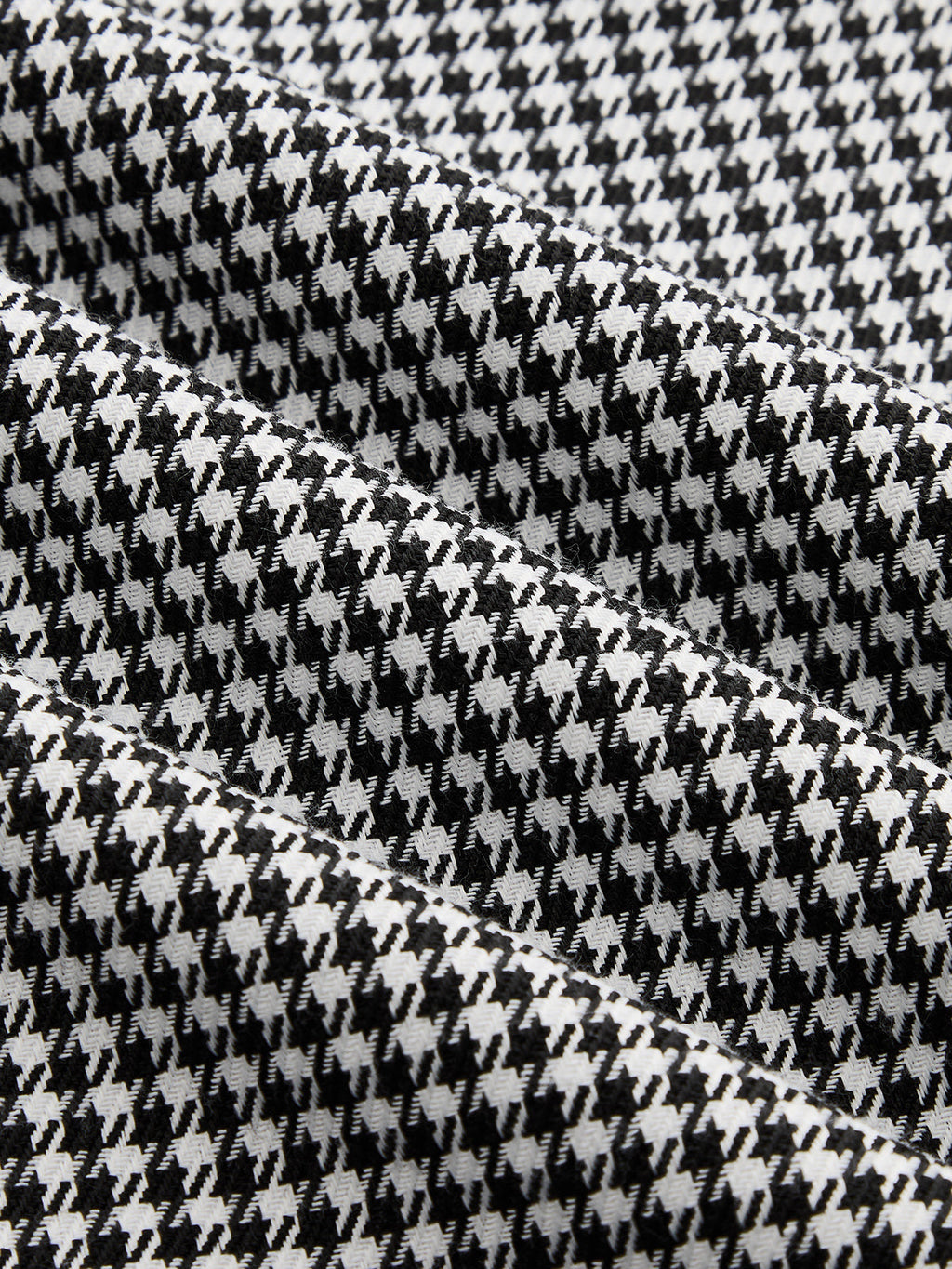 Con Cinturón Houndstooth Faux Dos Piezas Camisa