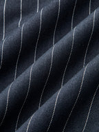 Con Cinturón Pinstripe largo Lápiz Falda