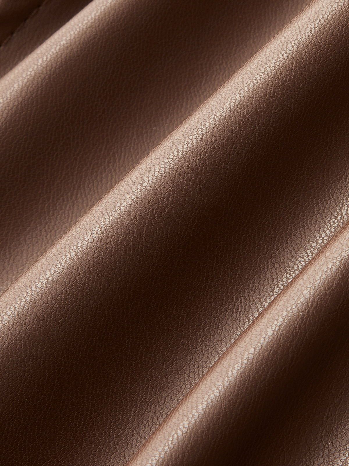Faux-Leather frontal-Slit midi Mermaid Falda