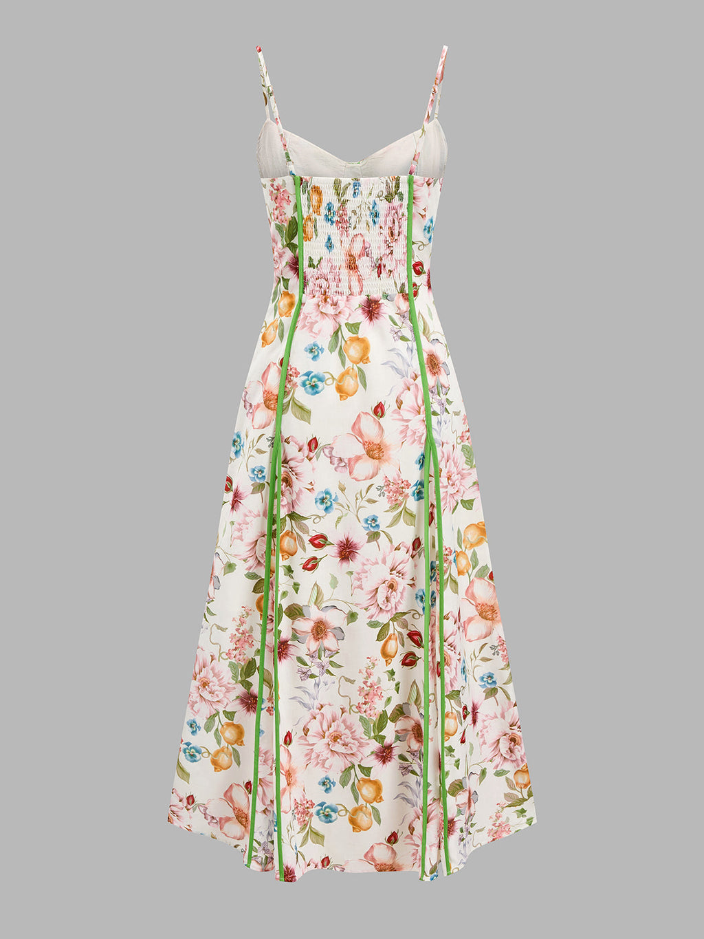 Corsé Seam Tropical estampado Swing Vestido