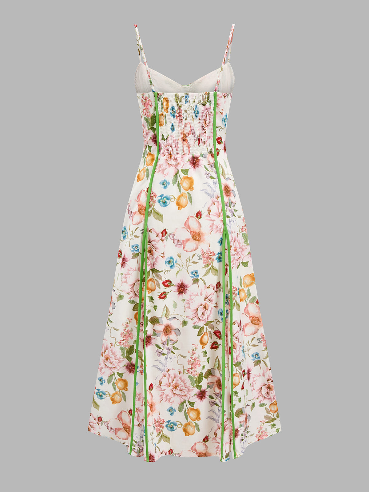 Corsé Seam Tropical estampado Swing Vestido