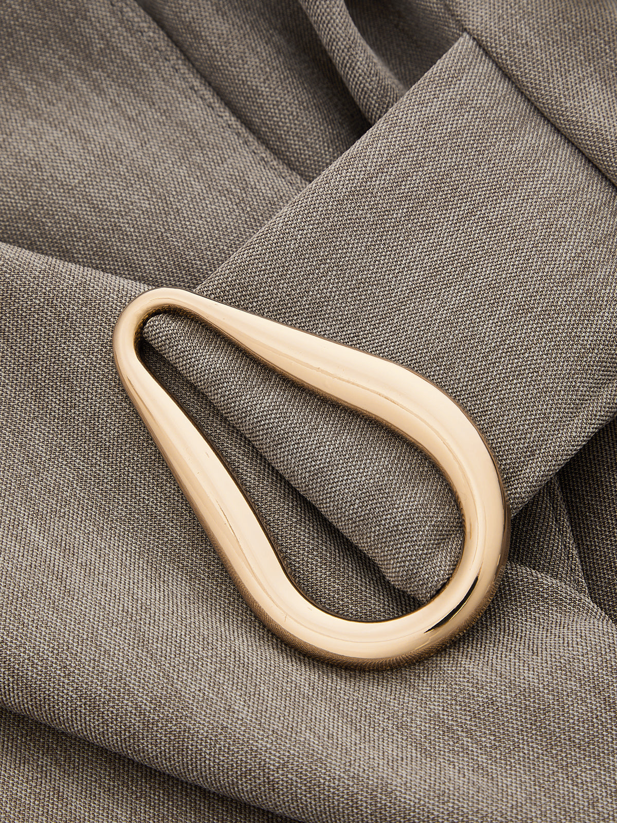 Tie-cintura Lapel Cruzado Blazer