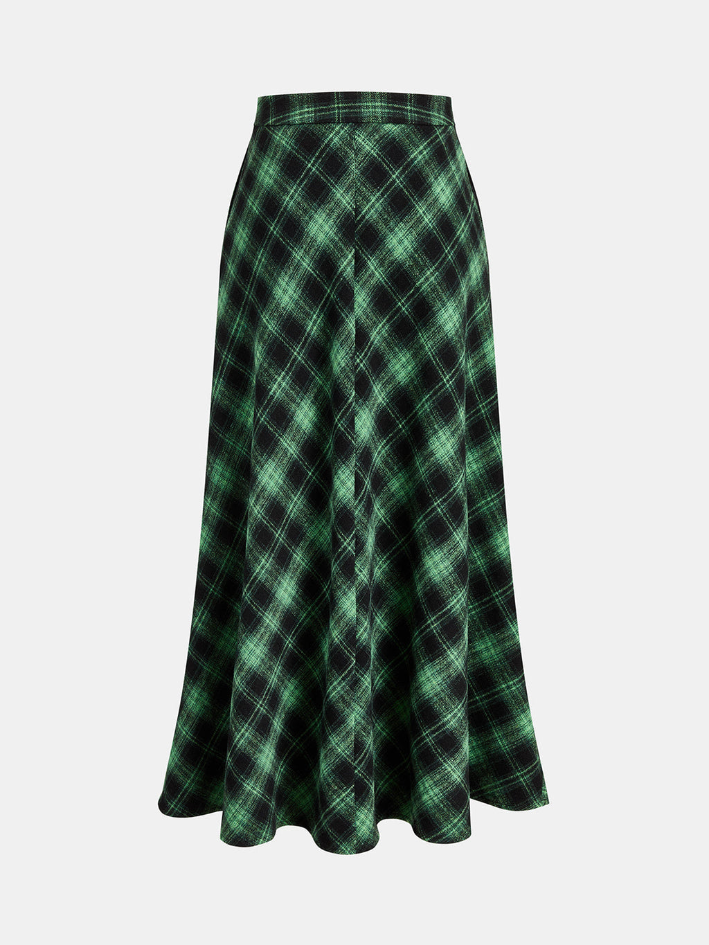Cuadros lana-Blend Campana midi Falda