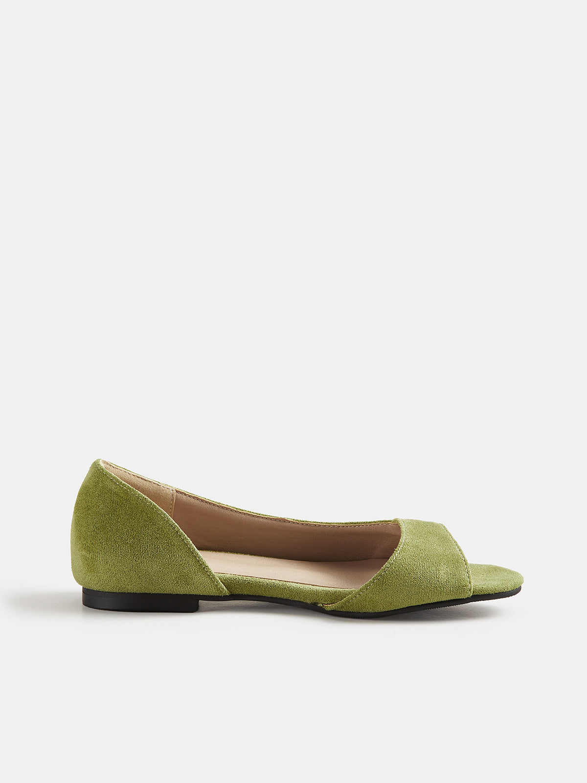 Peep Toe Cut Out Flats
