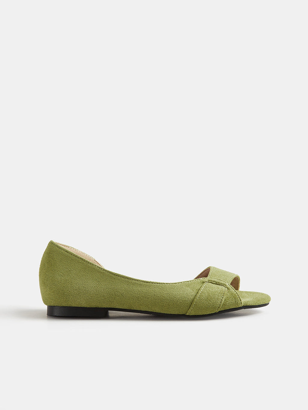 Peep Toe Cut Out Flats