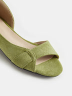 Peep Toe Cut Out Flats