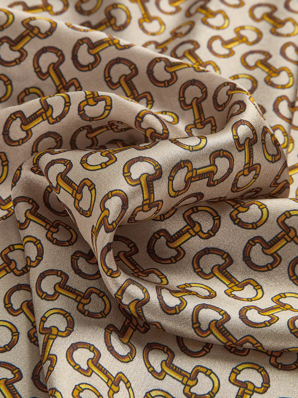 Classic Chain estampado seda Bufanda