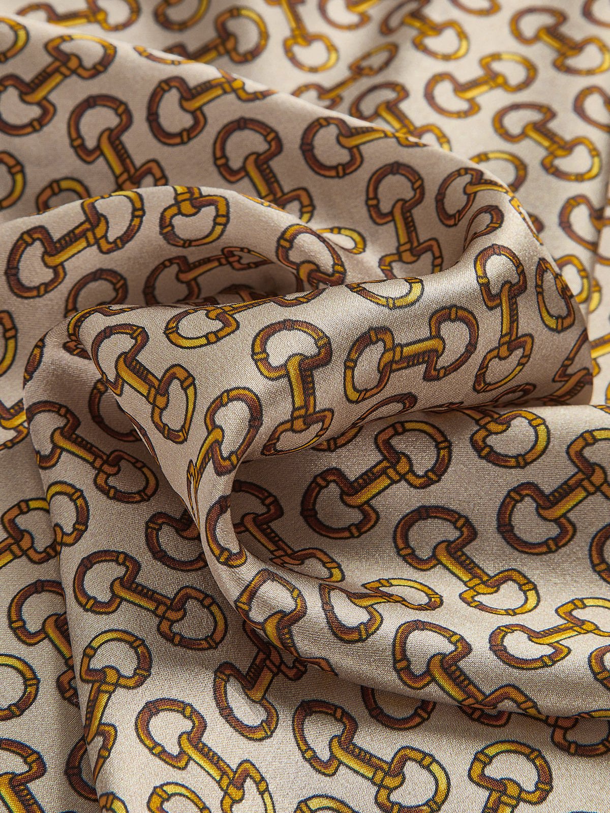 Classic Chain estampado seda Bufanda