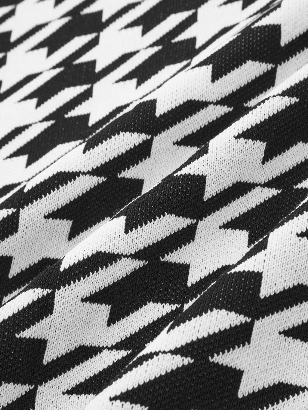 Houndstooth con Cinturón Punto Dos Piezas Set