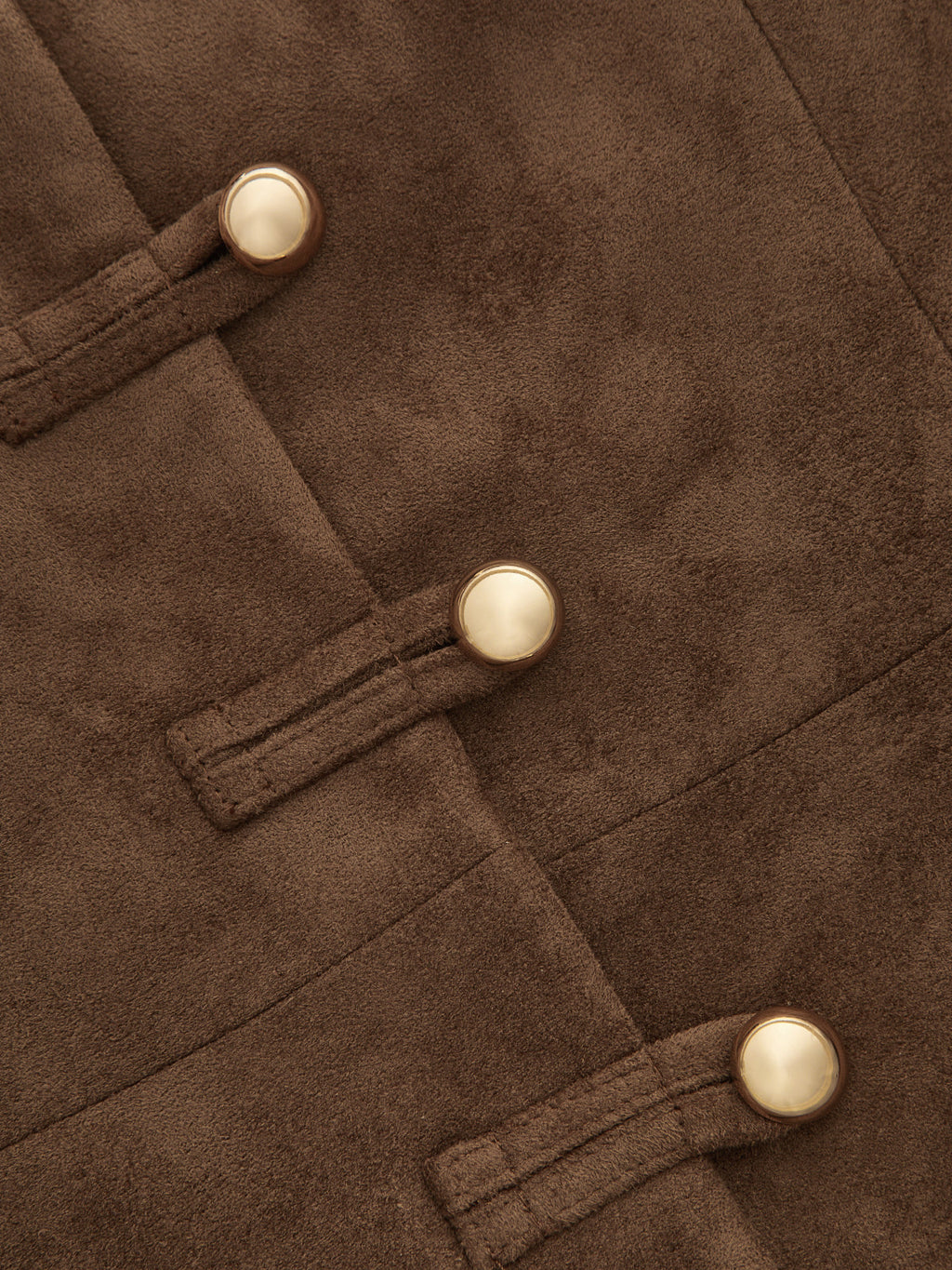 Faux-Ante Frog-botón Waistcoat