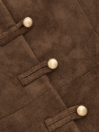 Faux-Ante Frog-botón Waistcoat