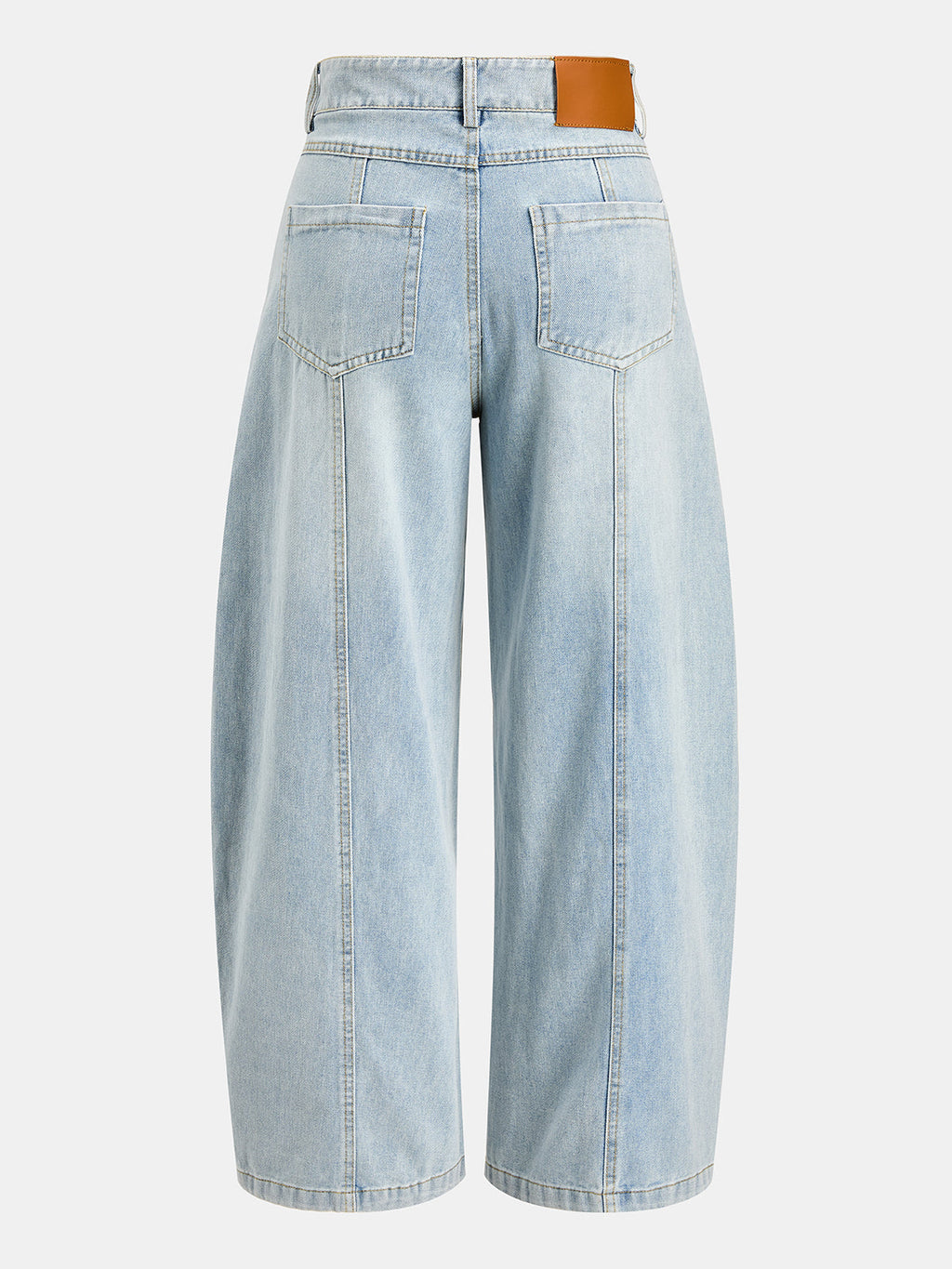 Metálico Ornament Barrel Leg Jeans
