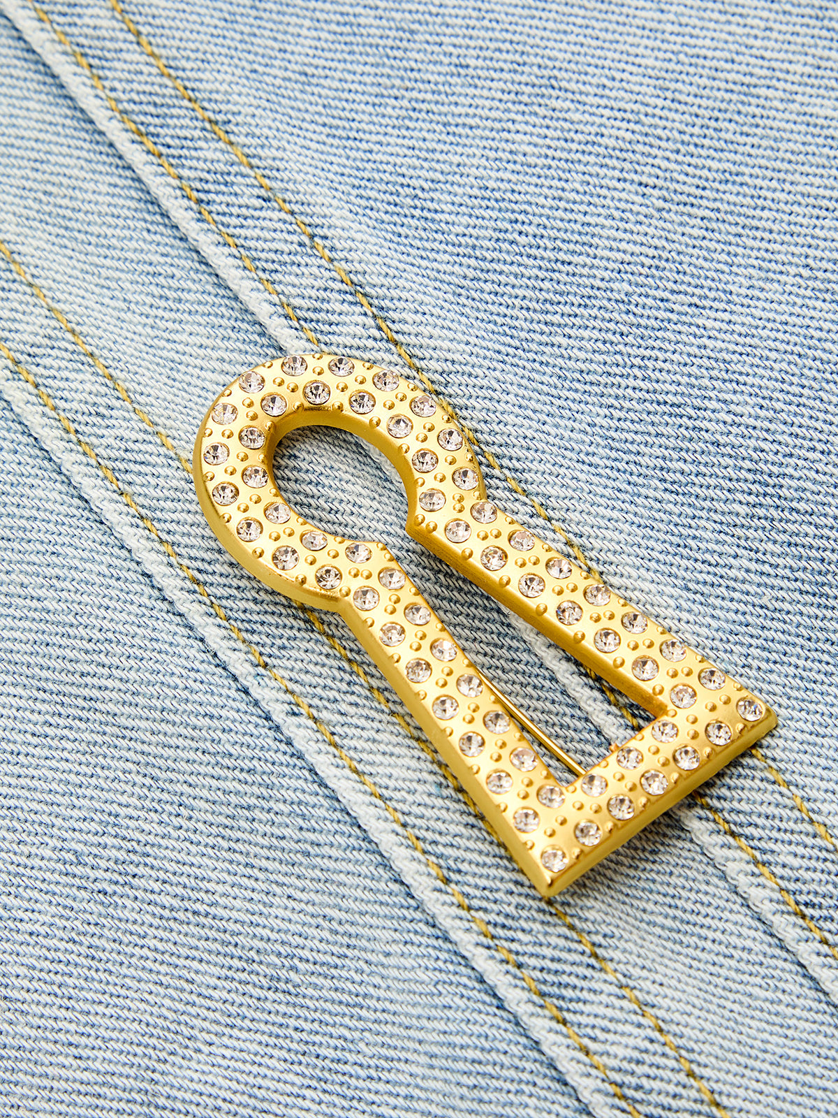 Metálico Ornament Barrel Leg Jeans