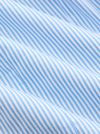 Hombros Descubiertos Rayas Tie-espalda Fitted Blusa