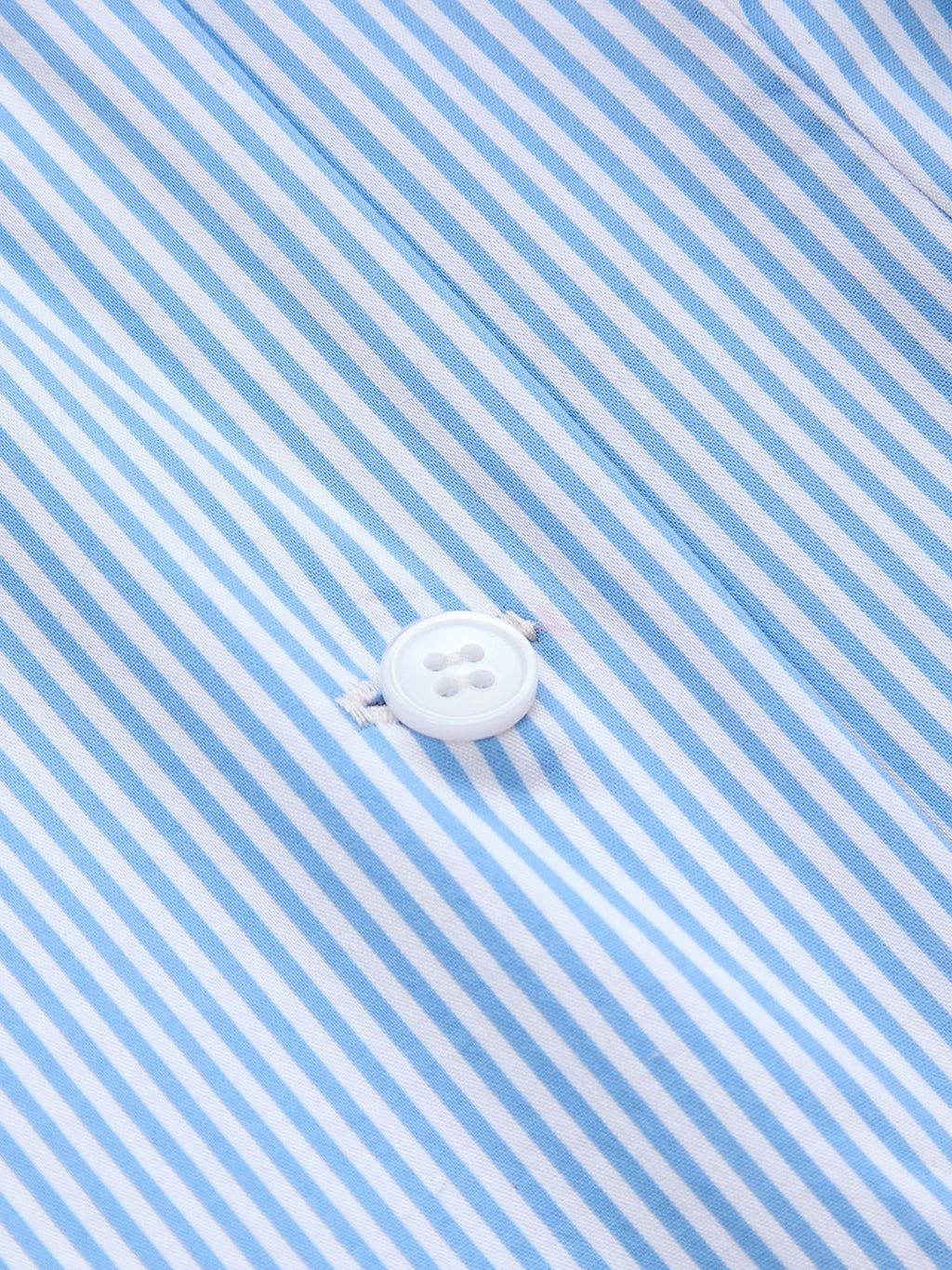 Hombros Descubiertos Rayas Tie-espalda Fitted Blusa